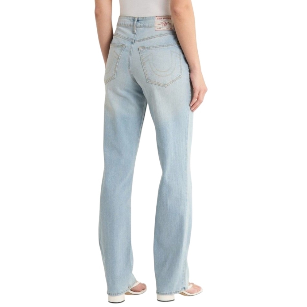 True Religion Sarah High Rise Straight Leg Jean Light Endless Blue Wash 31 NWT